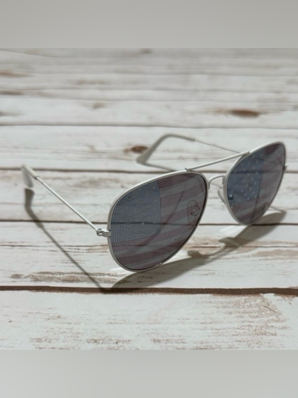 USA Translucent Flag Unisex Sunglasses